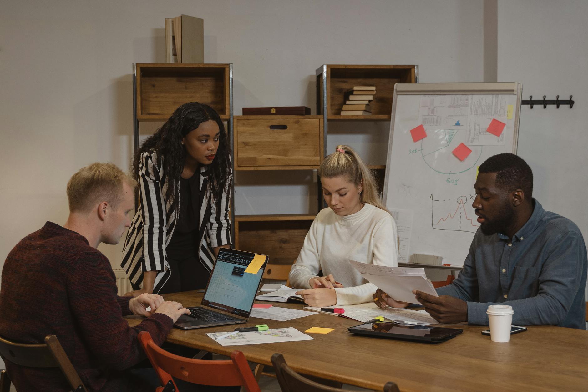 Modern office space for analytical work